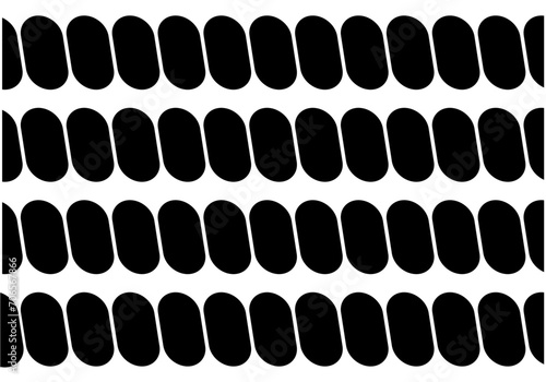 Icono negro de cuerda en fondo blanco.