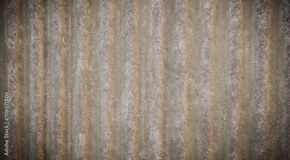 Fototapeta premium Dangerous asbestos roof. Asbestos dust in the environment. Health problems