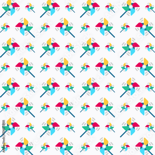 Pinwheel colorful pattern design vector illustration background