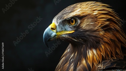 eagle  large bird of prey on a black background  art  fantasy  unusual bright predator
