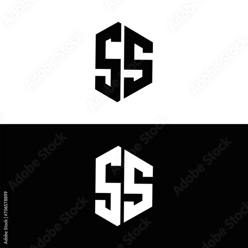SS logo. S S design. White SS letter. SS, S S letter logo design. Initial letter SS letter logo set, linked circle uppercase monogram logo. S S letter logo vector design. 