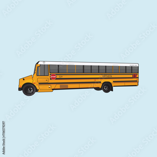 school bus Premium classic Vector illustration design