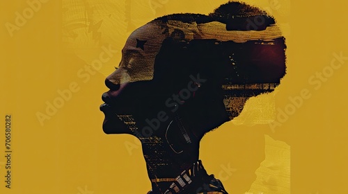 Silhouette of Africa: Unity and Freedom