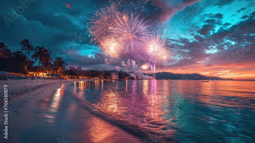 Fireworks on the Beach