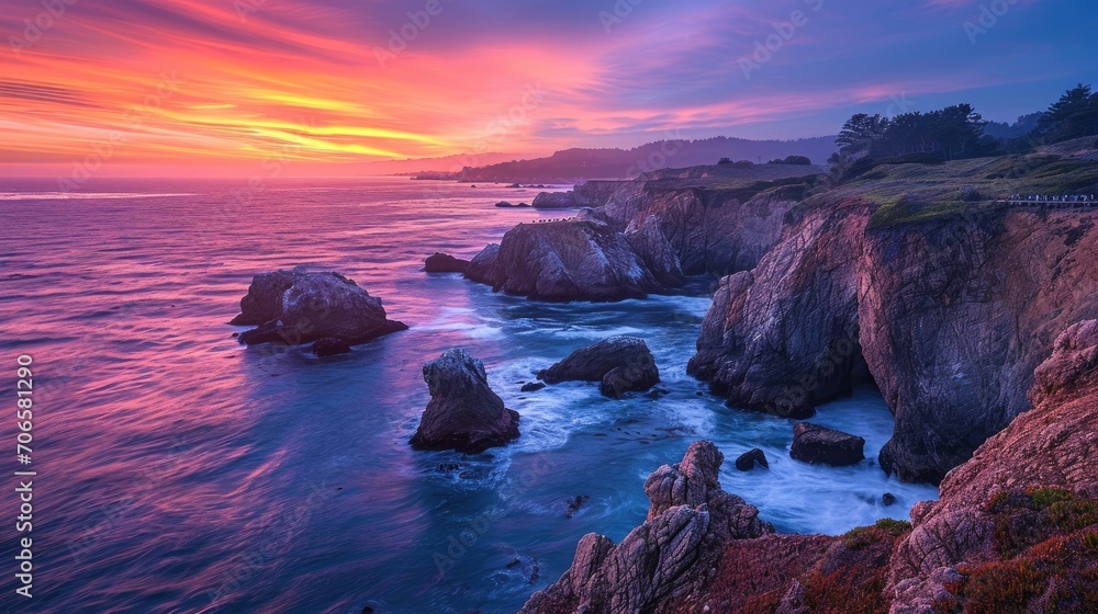 Coastal Cliffs at Dawn