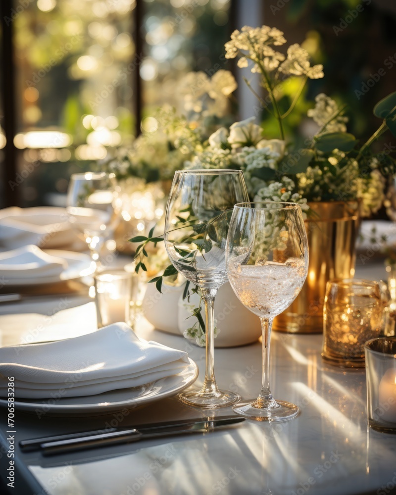 wedding table setting