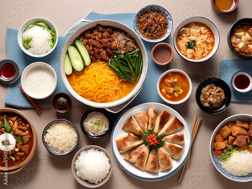 Wallpaper Mural rice with vegetables Torontodigital.ca