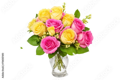AI generated watercolor bouquet. watercolor flowers and leaves illustration for wedding, greetings, stationary, wallpapers, fashion, background. rose, blossom, olive, green leaves, Eucalyptus etc