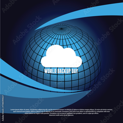 Vector illustration of World Backup Day.