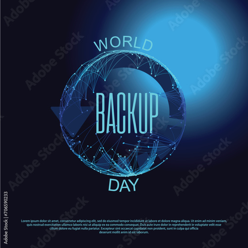 Vector illustration of World Backup Day.