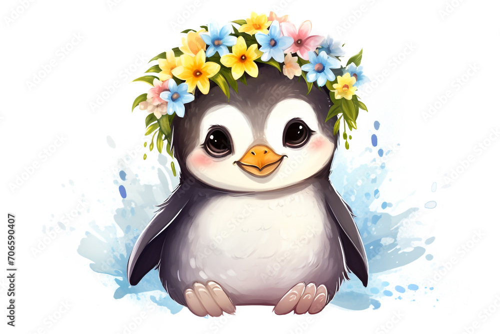 Obraz premium Toucan Hummin bird Penguin narrow Falcon Swan Heron Woodpecker Seagull Blue Jay Cardinal Peacock Vulture Albatross Kiwi Kingfisher Canary Wren Magpie Osprey feather JPG background generative ai