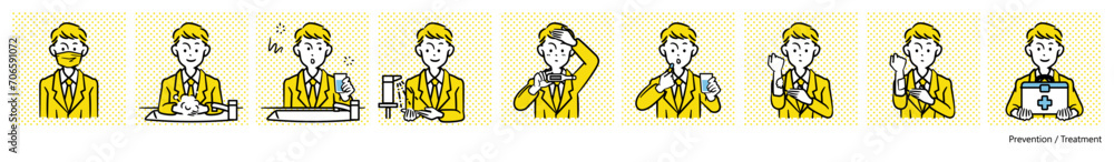 人物イラスト（体調管理）