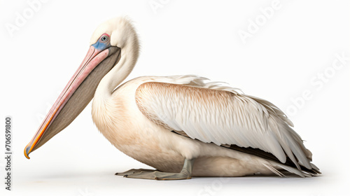  pelican on white background