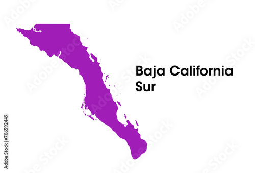 Baja California Sur State map