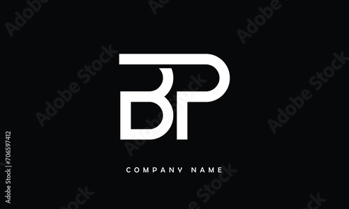 Canvas-taulu BP, PB, B, P Abstract Letters Logo Monogram