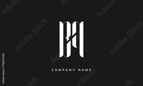 BP, PB, B, P Abstract Letters Logo Monogram