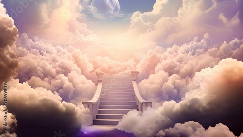 Staircase leading to heaven photo