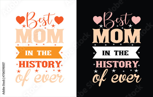 Obraz na płótnie Mother love t shirt design ,To the world you are a mother but to your family you are the world, mothers day love mom t shirt design best selling funny t shirt design typography creative custom w salonie