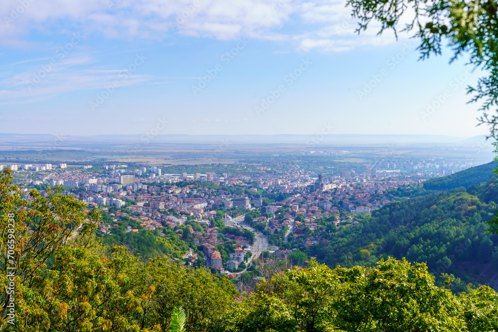 View of the city from the fortress, Shumen