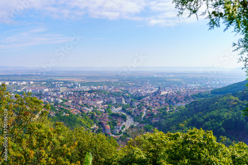 Obraz na płótnie View of the city from the fortress, Shumen w salonie