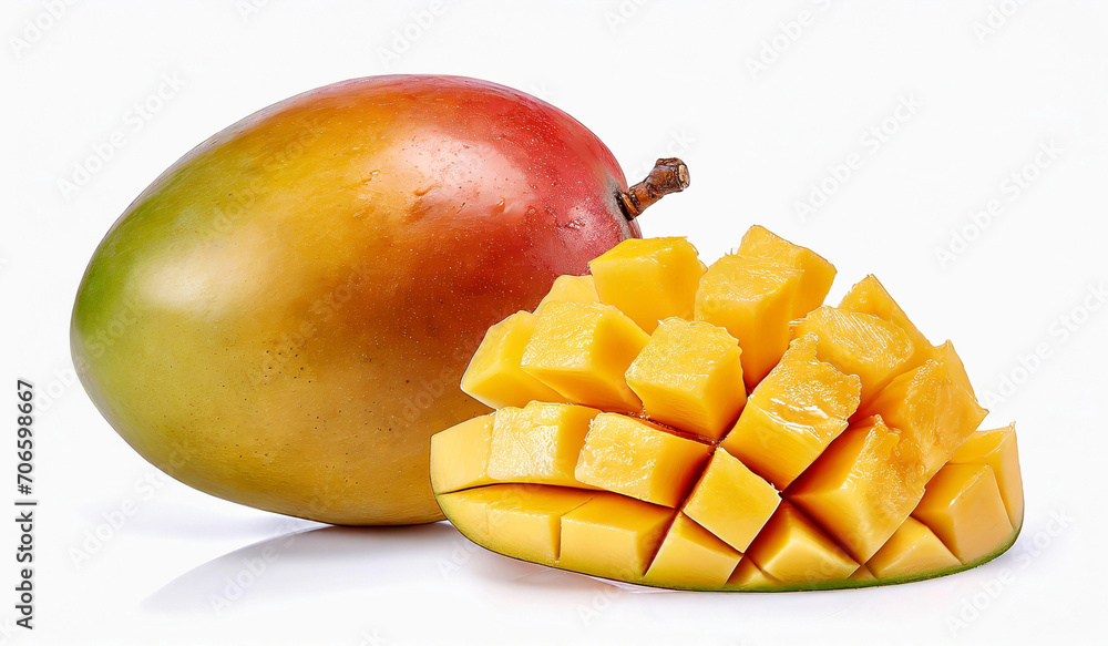 mango on plate mango on plate