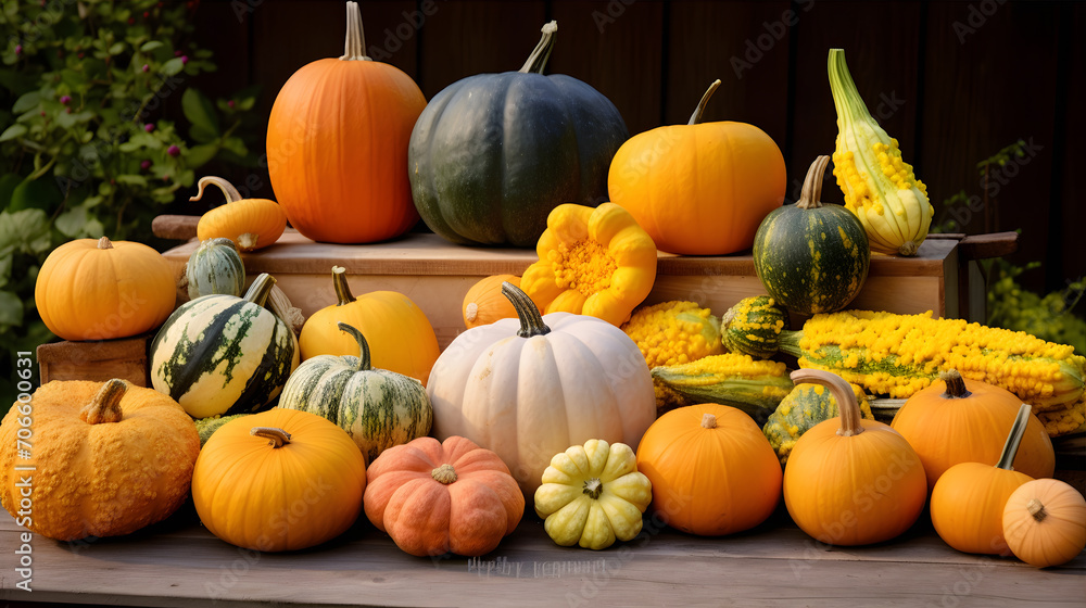 pumpkins and gourds