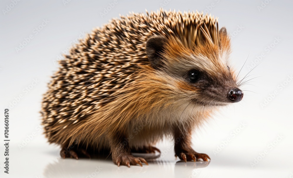 hedgehog on white background hedgehog on white background