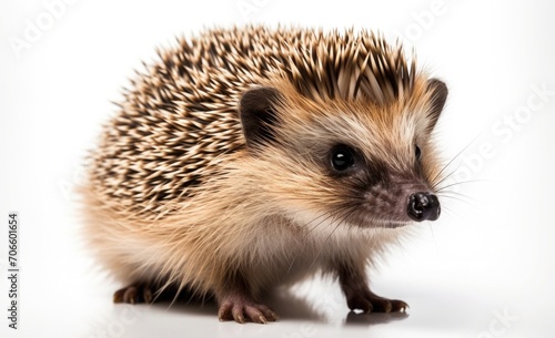 hedgehog on white background