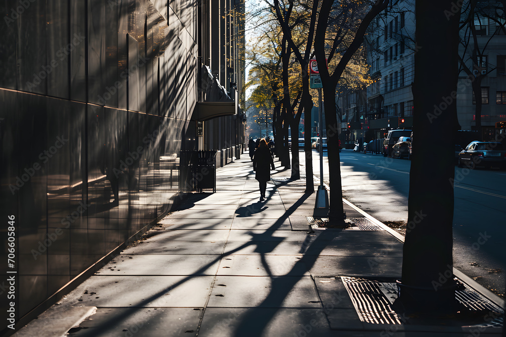 Walking on a sidewalk, walking on sidewalk at a sunny day, sidewalk in a big city Walking on a sidewalk, walking on sidewalk at a sunny day, sidewalk in a big city
