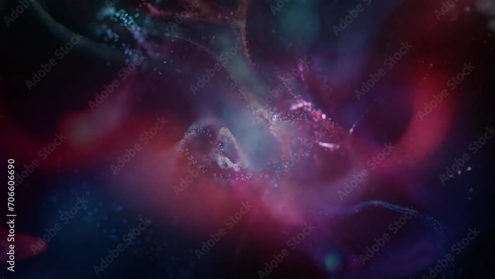 color particle wave abstract background