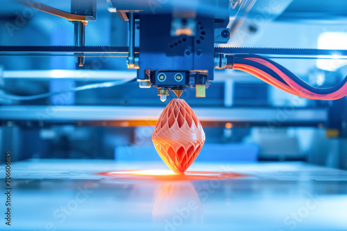 3D printer at work, a captivating image capturing a 3D printer in action.