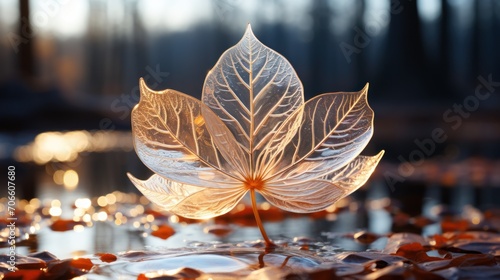 White transparent leaf © KRIS