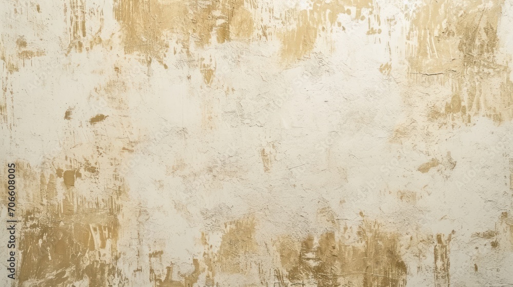 Painted Wall in Simple White With Brush Strokes and Colorful Accents Painted Wall in Simple White With Brush Strokes and Colorful Accents