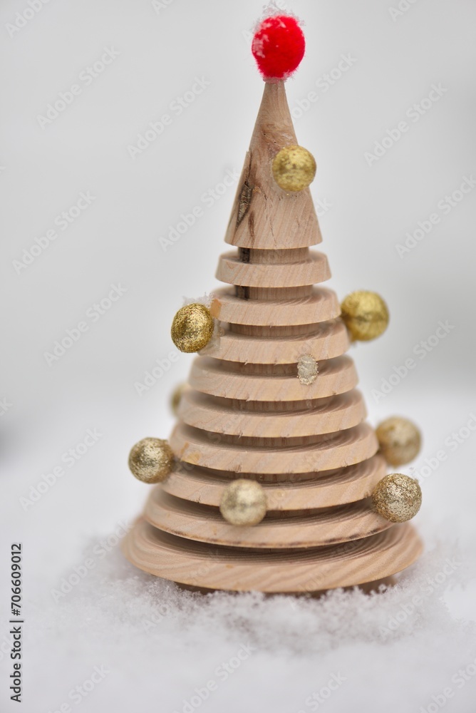 Sapin tourné en bois Sapin tourné en bois