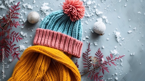 Knitted Hat With Pom Pom - Warm and Stylish Winter Accessory