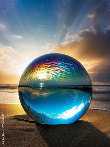 El mundo en una burbuja - esfera que refleja paisajes  increíbles © Pedro