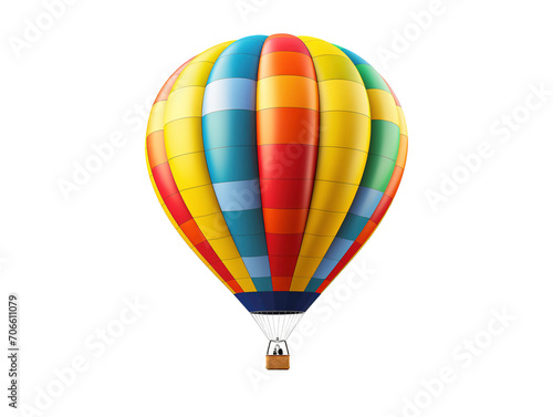 a colorful hot air balloon