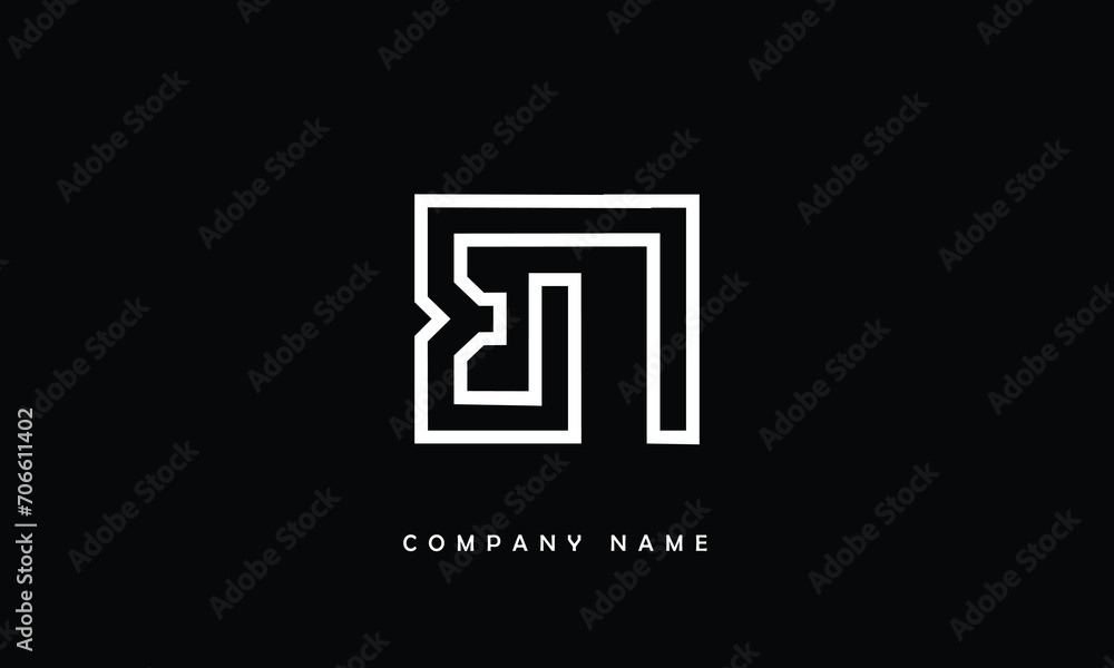 BN, NB, B, N Abstract Letters Logo Monogram BN, NB, B, N Abstract Letters Logo Monogram