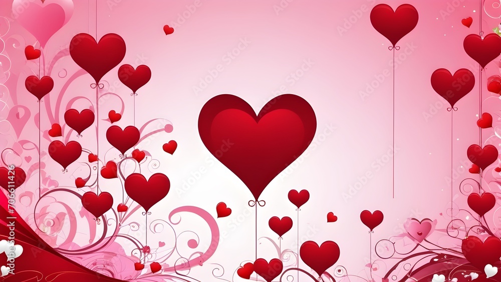 valentine day hearts background, love, romance.