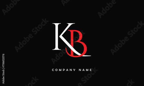 Foto BK, KB, B, K Abstract Letters Logo Monogram