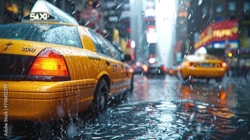 taxi in the city