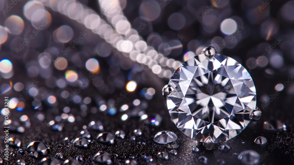 Close-up diamond jewelry Close-up diamond jewelry