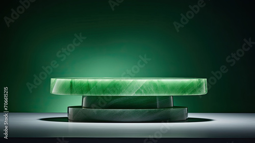 Modern jade podium understated elegance for beauty products
