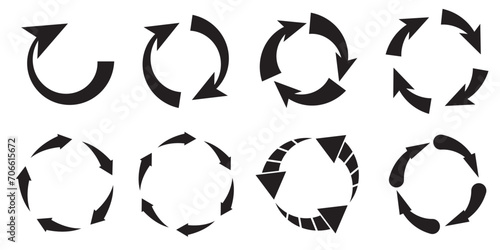 Circular, circle arrow, pointer vector illustration