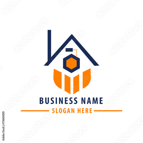 real estate company logo, contstruction logo photo