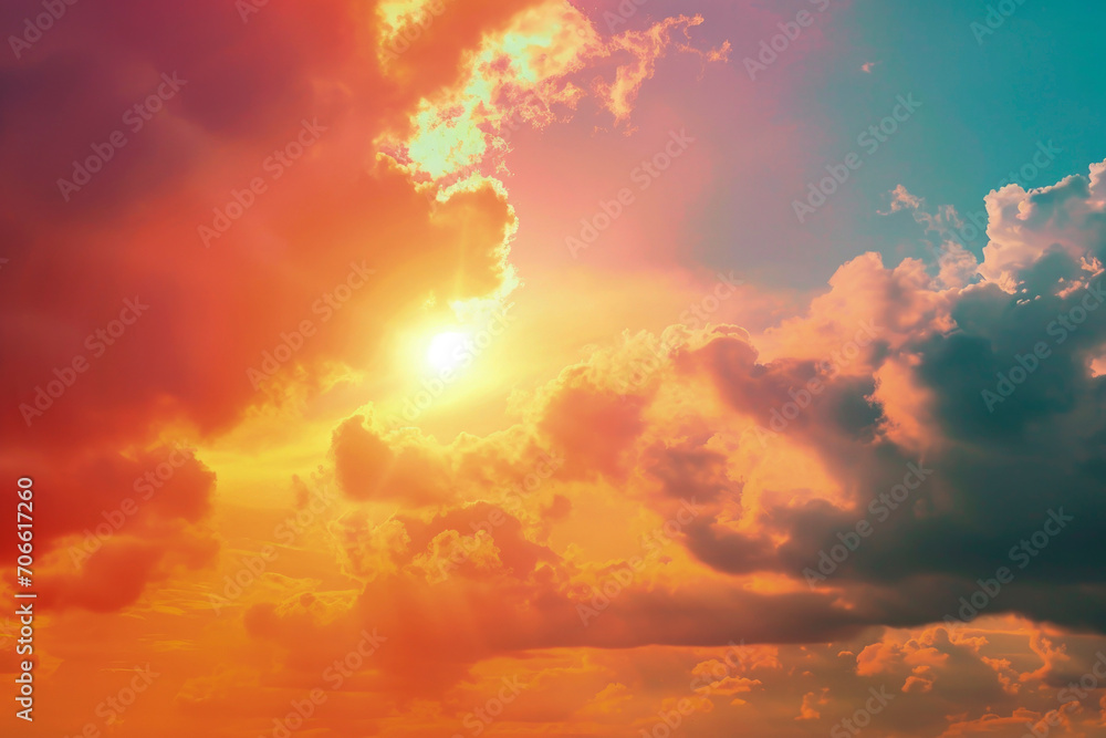 Generative AI Background illustration of beautiful sky Generative AI Background illustration of beautiful sky