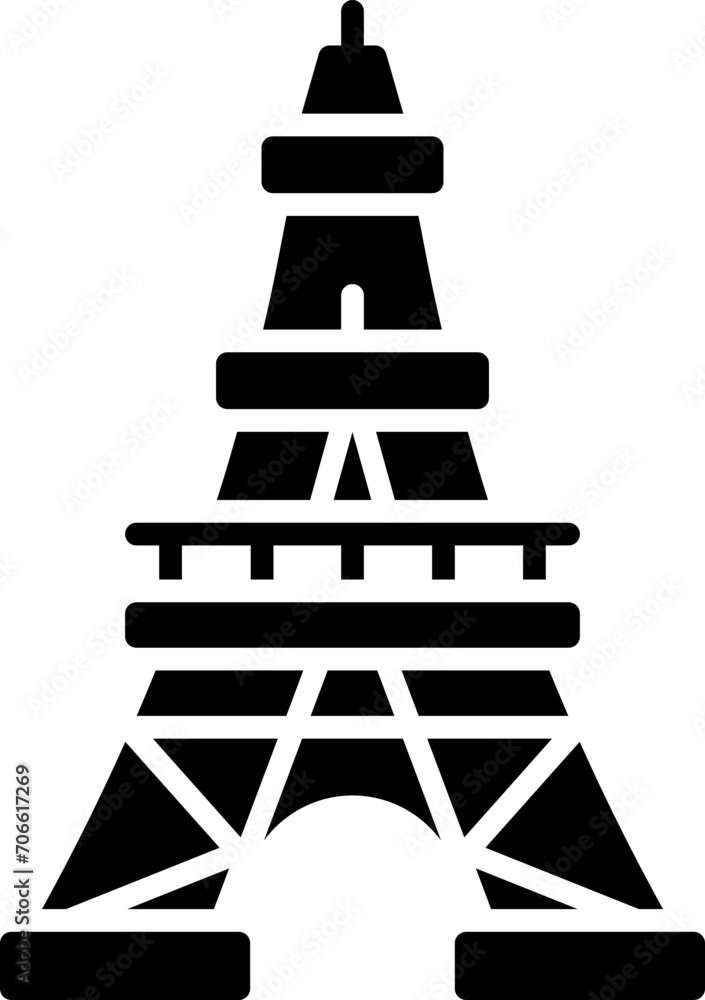 eiffel tower icon eiffel tower icon