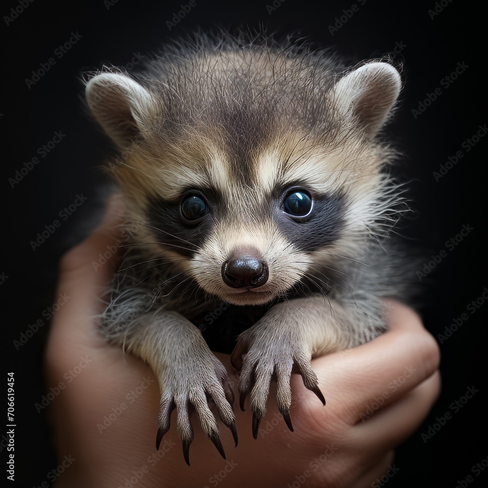 baby animal on a hand baby animal on a hand
