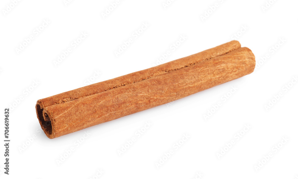 Dry aromatic cinnamon stick isolated on white Dry aromatic cinnamon stick isolated on white