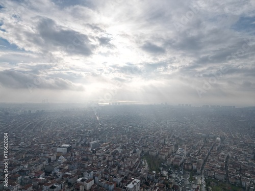time clouds over the river